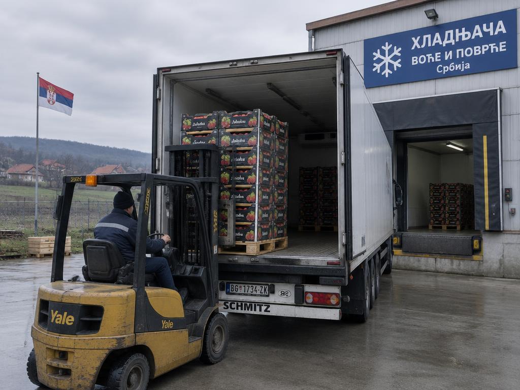 Utovar paleta sa robom za kupca